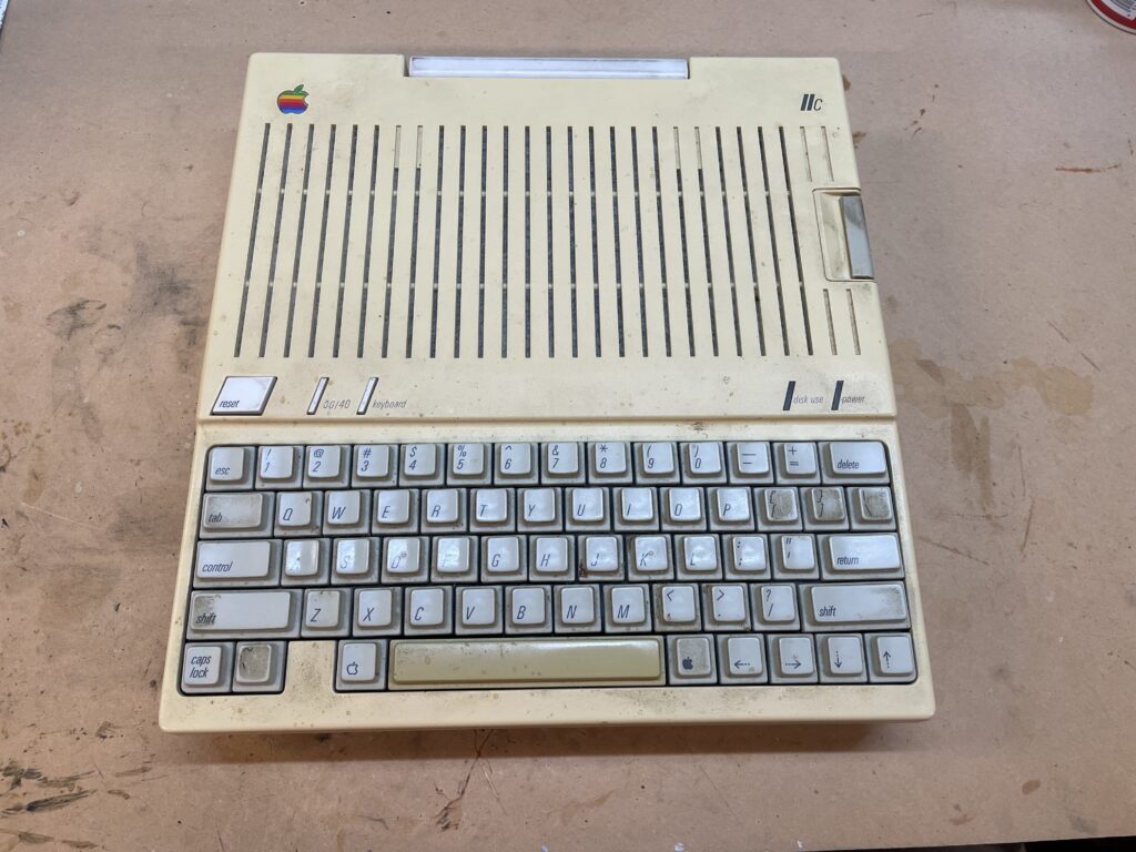 Apple IIc, unrestored.