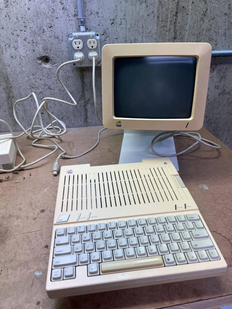 Cleaned Apple IIc.