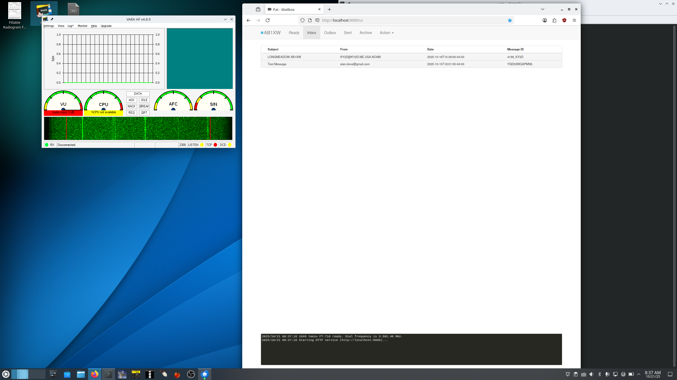 Winlink and VARA on Linux: Surprisingly Straightforward