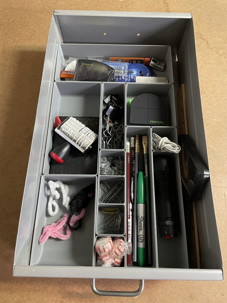 Organized office drawer